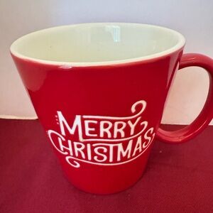 Hallmark Merry Christmas Red Coffee Mug Tea Cup EUC
